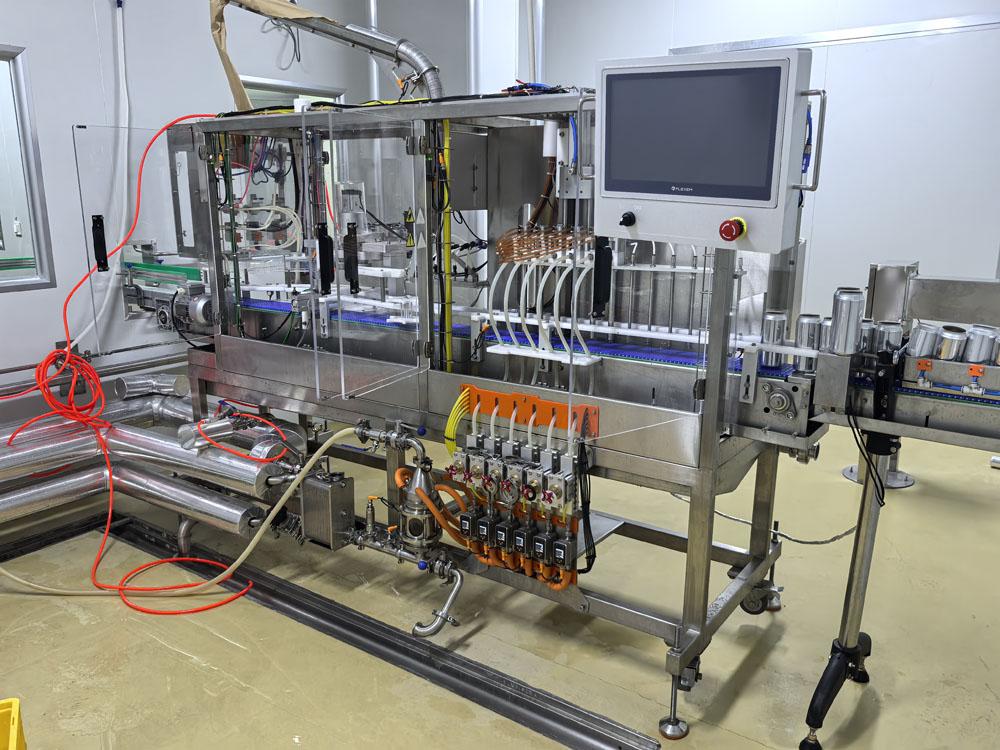  6-Station Beer Can Rinser, Filler and Seamer